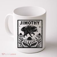 Jimothy Trendy Viral Raccoon Meme Coffee Mug thumb 0