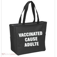 Justin Trudeau Vaccinated Cause Adults Tote Bag thumb 2
