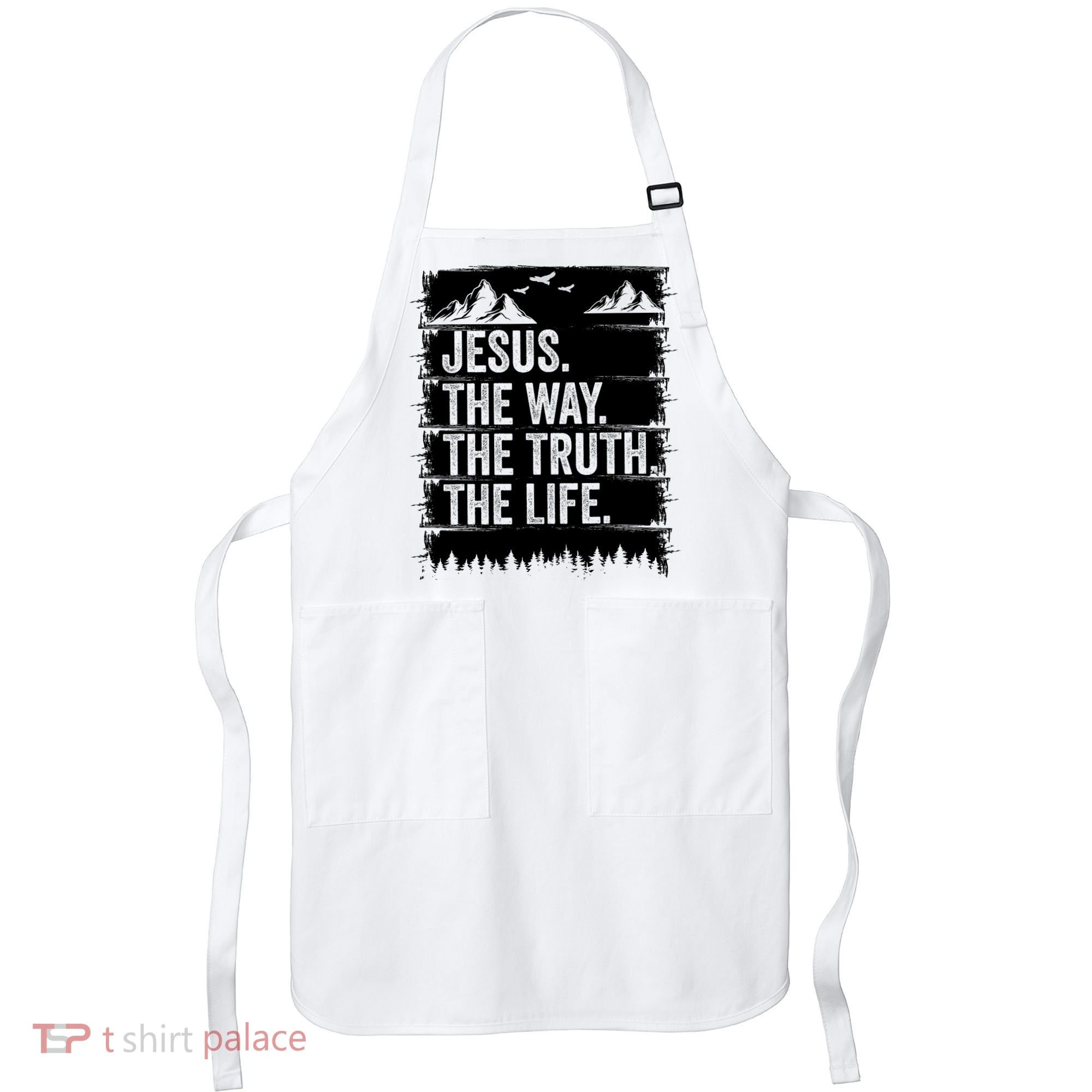 Jesus The Way Truth Life Bible Verse Christian Worship Apron