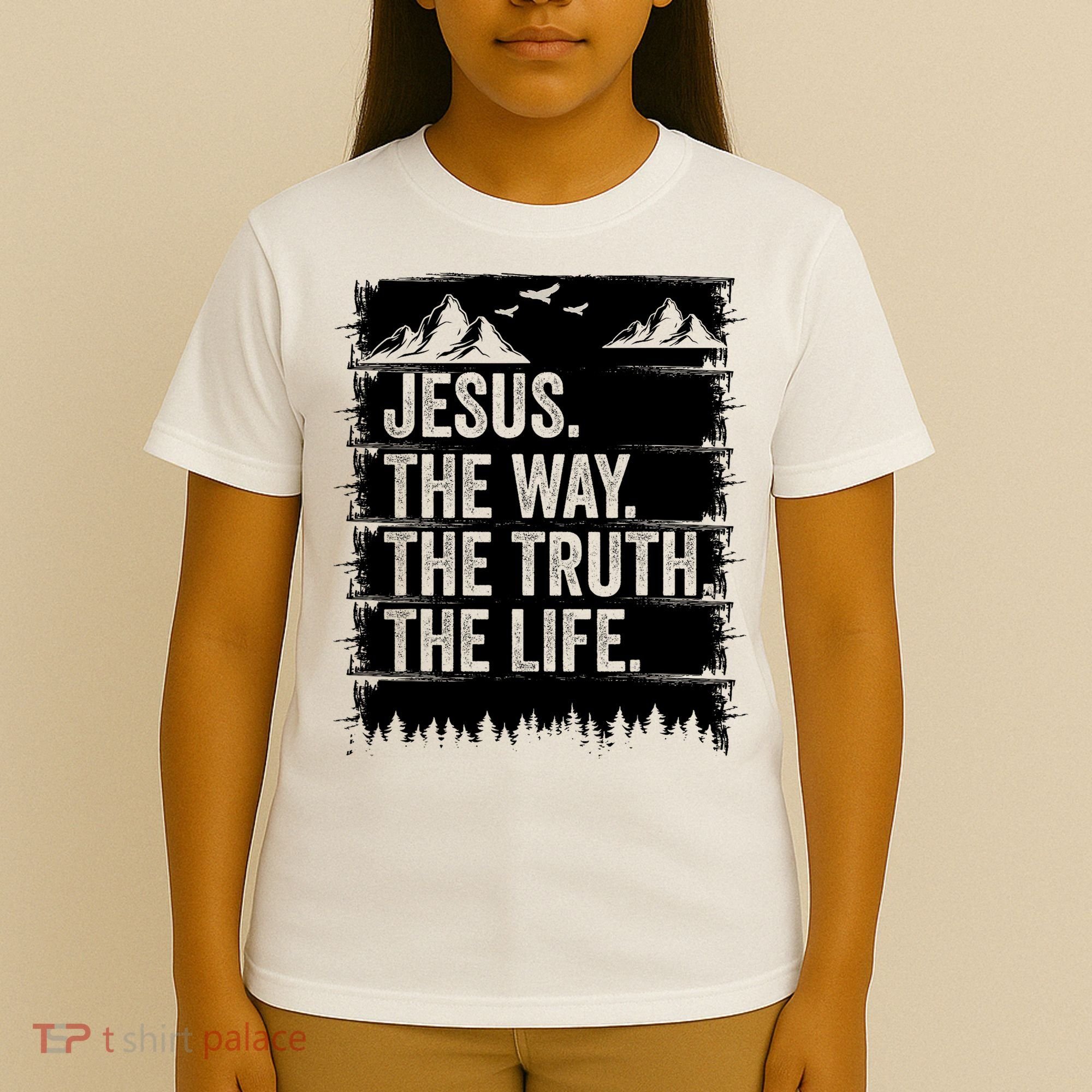 Jesus The Way Truth Life Bible Verse Christian Worship T-Shirt