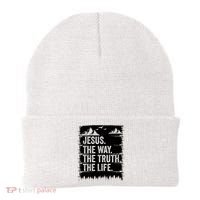 Jesus The Way Truth Life Bible Verse Christian Worship Beanie thumb 0