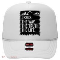 Jesus The Way Truth Life Bible Verse Christian Worship Hat thumb 0