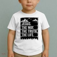 Jesus The Way Truth Life Bible Verse Christian Worship Toddler T-Shirt thumb 2