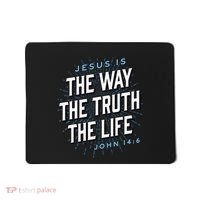Jesus The Way Truth Life Christian John 146 Bible Verse Mousepad thumb 0