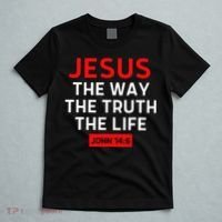 Jesus The Way Truth Life John 146 Christian Bible Verse T-Shirt thumb 5