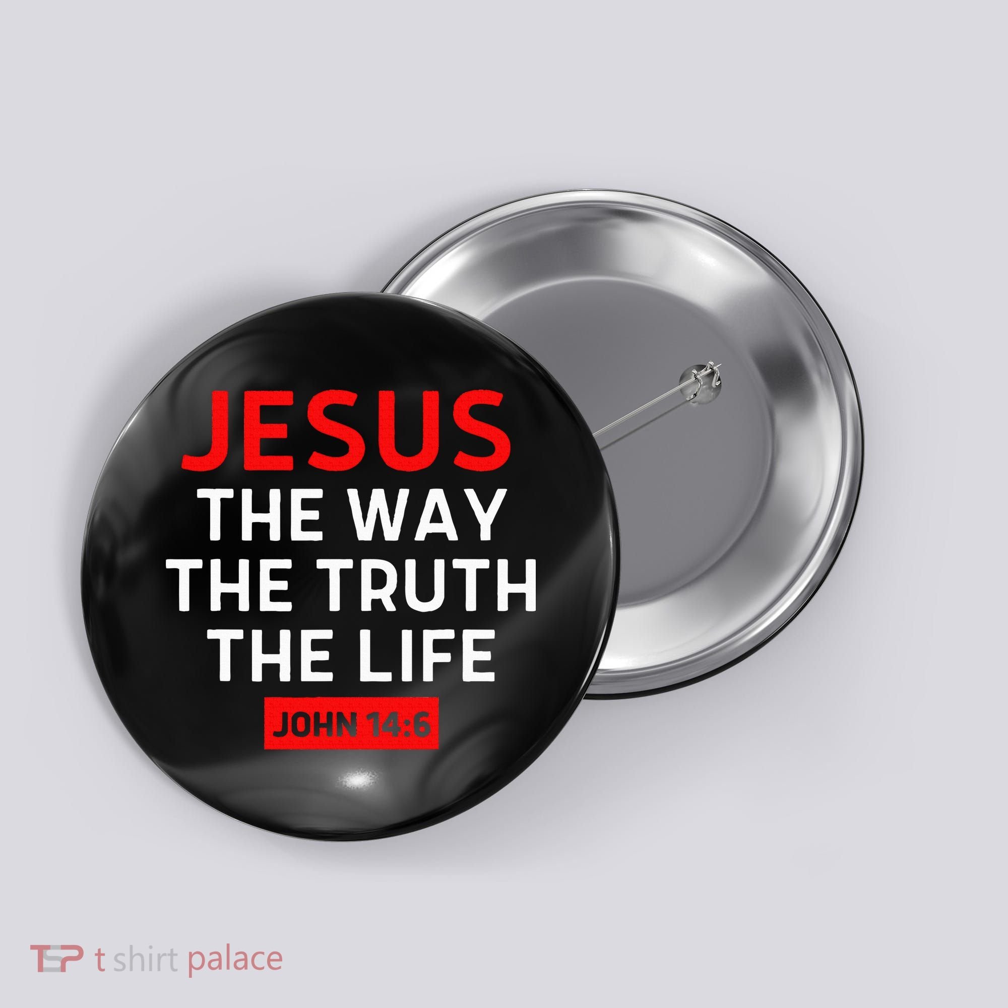 Jesus The Way Truth Life John 146 Christian Bible Verse Button