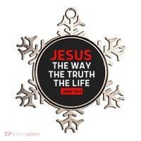 Jesus The Way Truth Life John 146 Christian Bible Verse Ornament thumb 0