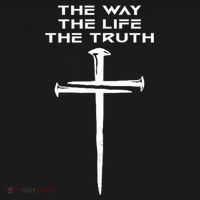 Jesus The Way Truth Life Christian Three Nails Cross Women's Hoodie thumb 2