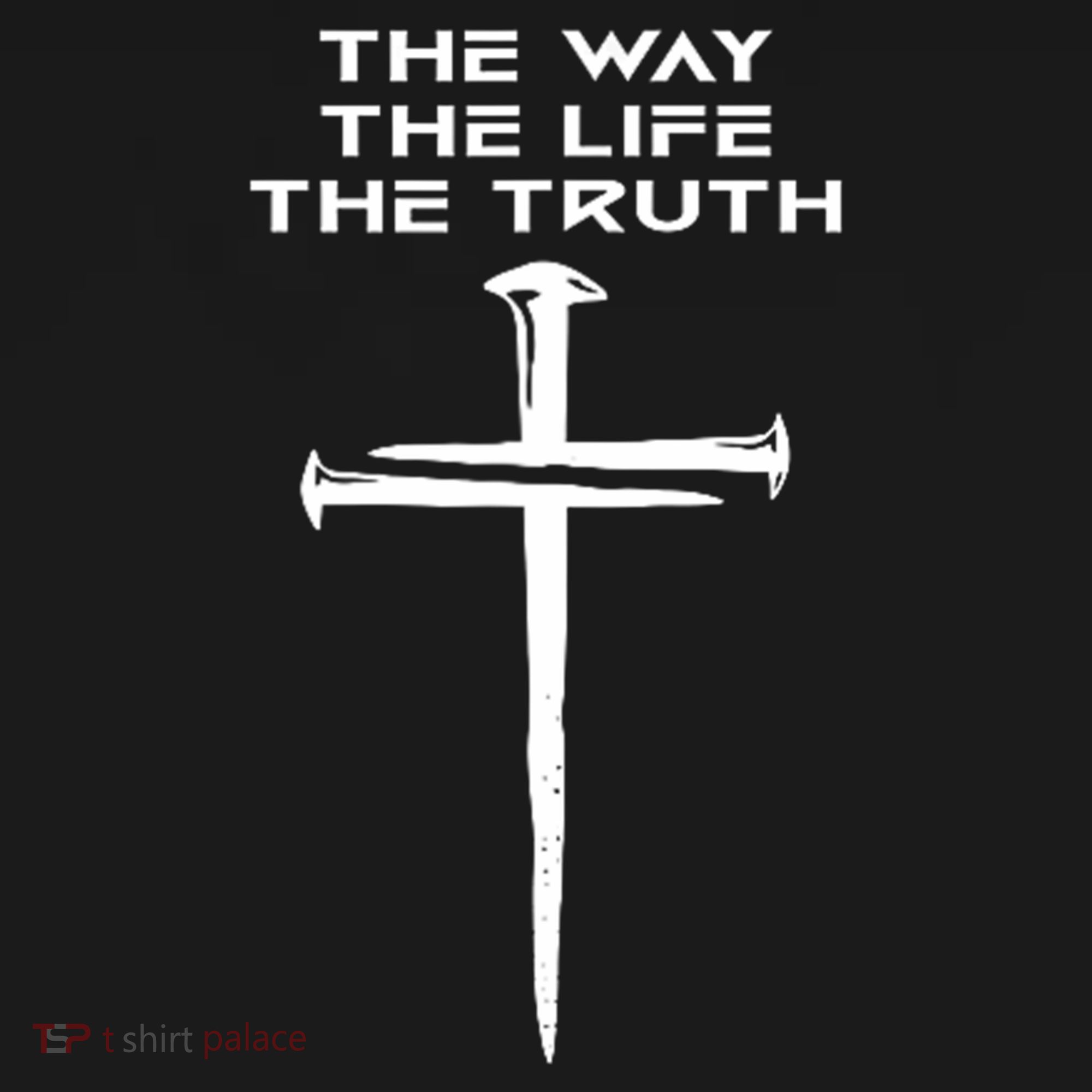 Jesus The Way Truth Life Christian Three Nails Cross Women's Hoodie
