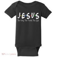 Jesus The Way The Truth The Life Christianity Baby Bodysuit thumb 0