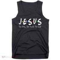 Jesus The Way The Truth The Life Christianity Tank Top thumb 0