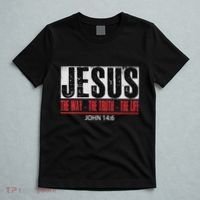 Jesus The Way The Truth The Life Religious Christian Bible T-Shirt thumb 5