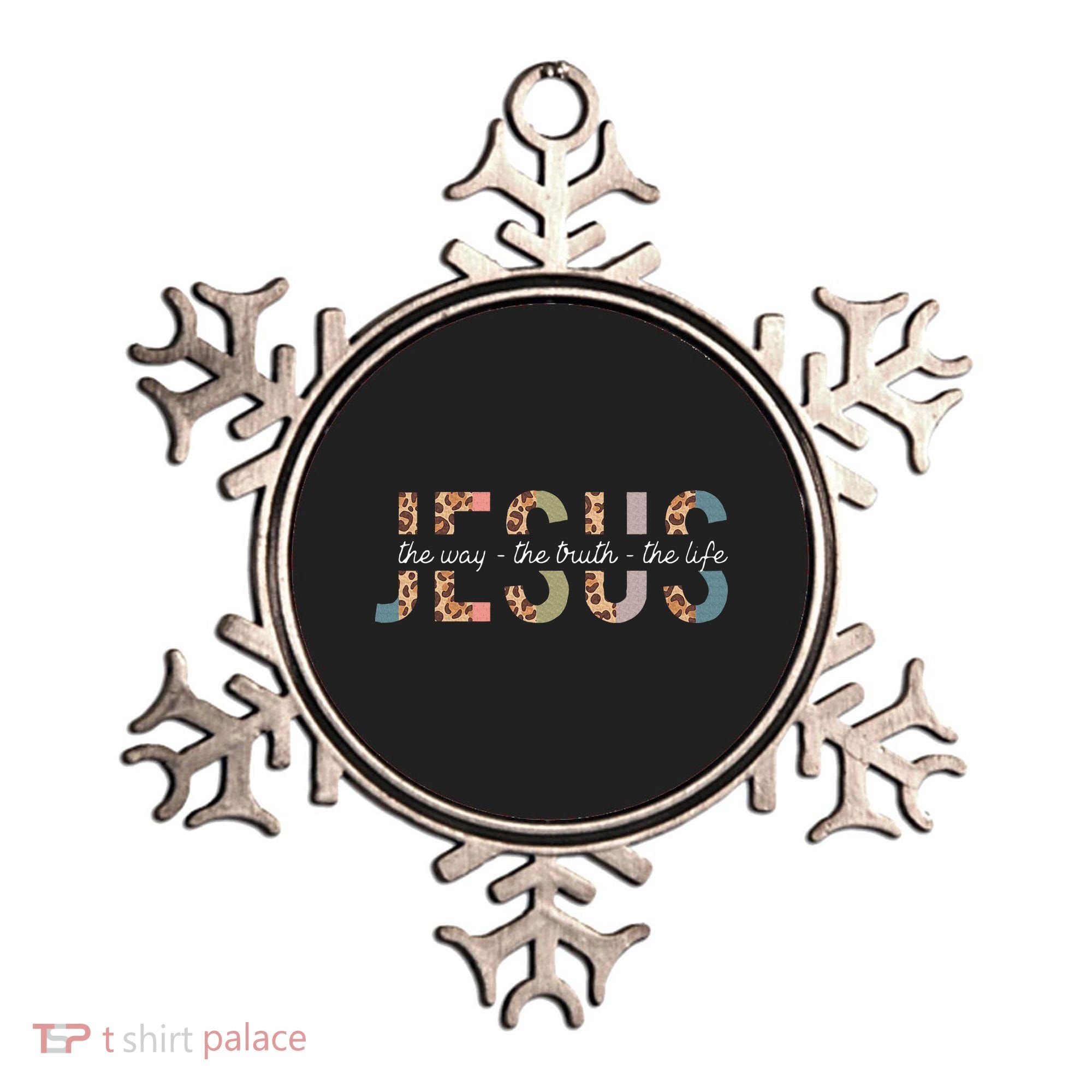 Jesus The Way The Truth The Life Leopard Christian Ornament