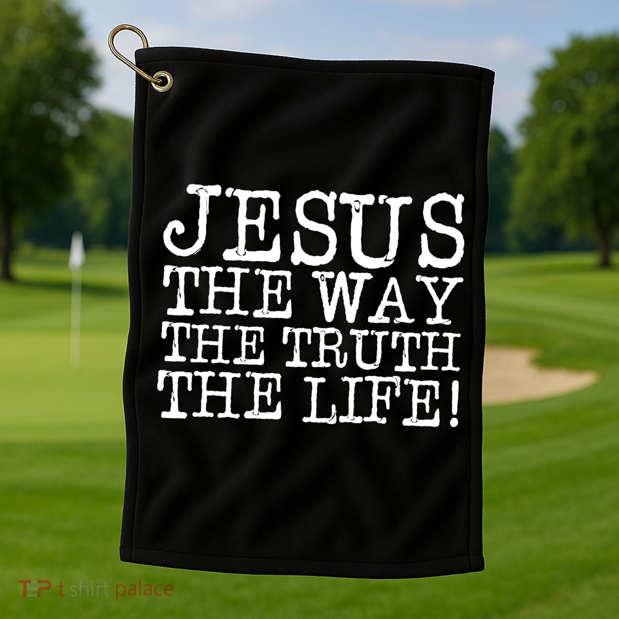 Jesus The Way The Truth The Life Golf Towel