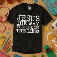 Jesus The Way The Truth The Life Kids T-Shirt thumb 3