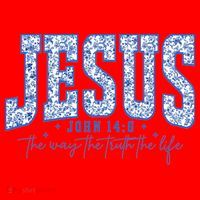 Jesus The Way The Truth The Life Santa Hat thumb 1