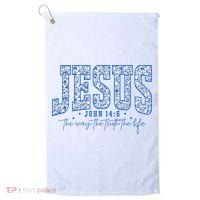 Jesus The Way The Truth The Life Golf Towel thumb 0