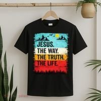 Jesus The Way Truth Life Christian Worship T-Shirt thumb 2
