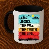 Jesus The Way Truth Life Christian Worship Coffee Mug thumb 2