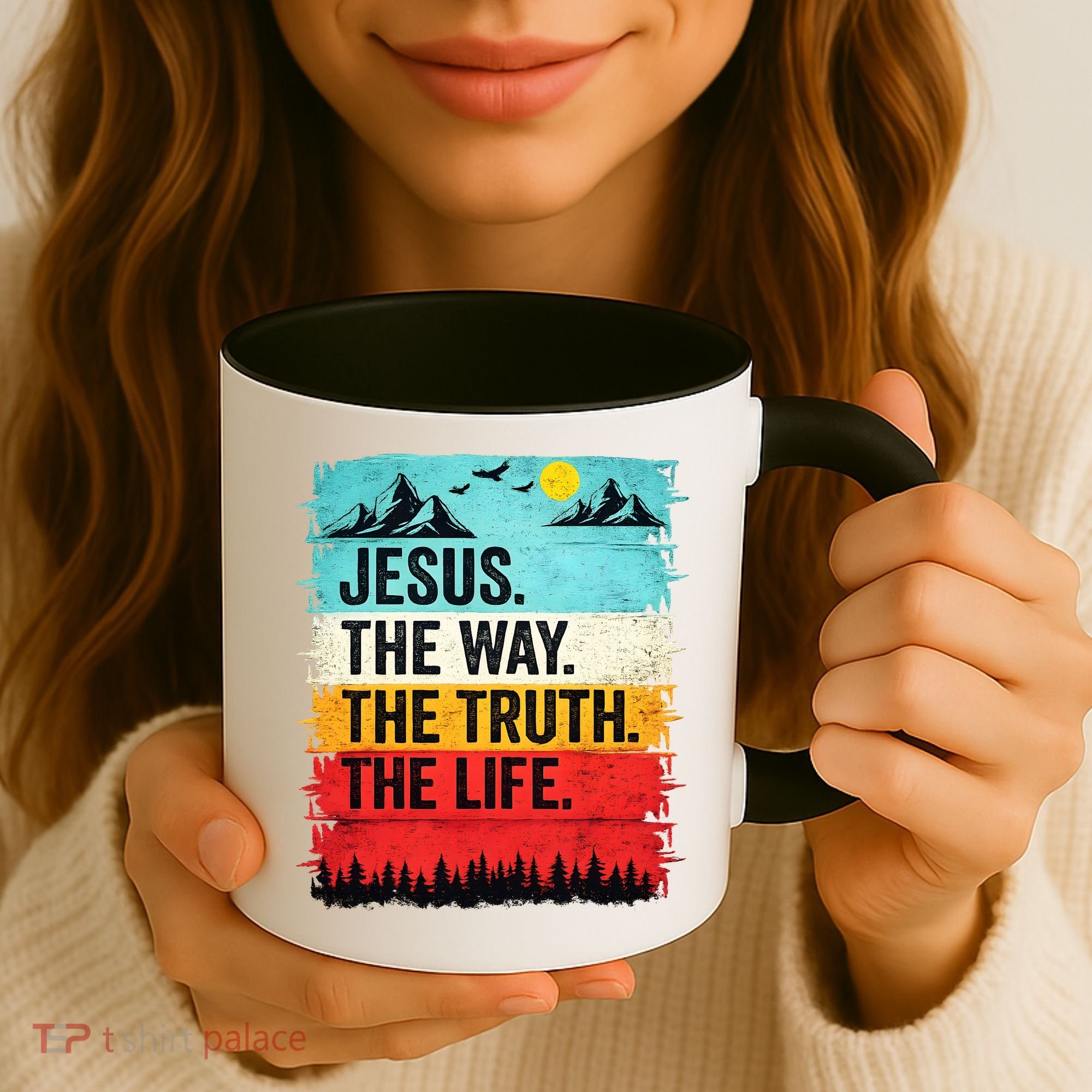 Jesus The Way Truth Life Christian Worship Coffee Mug