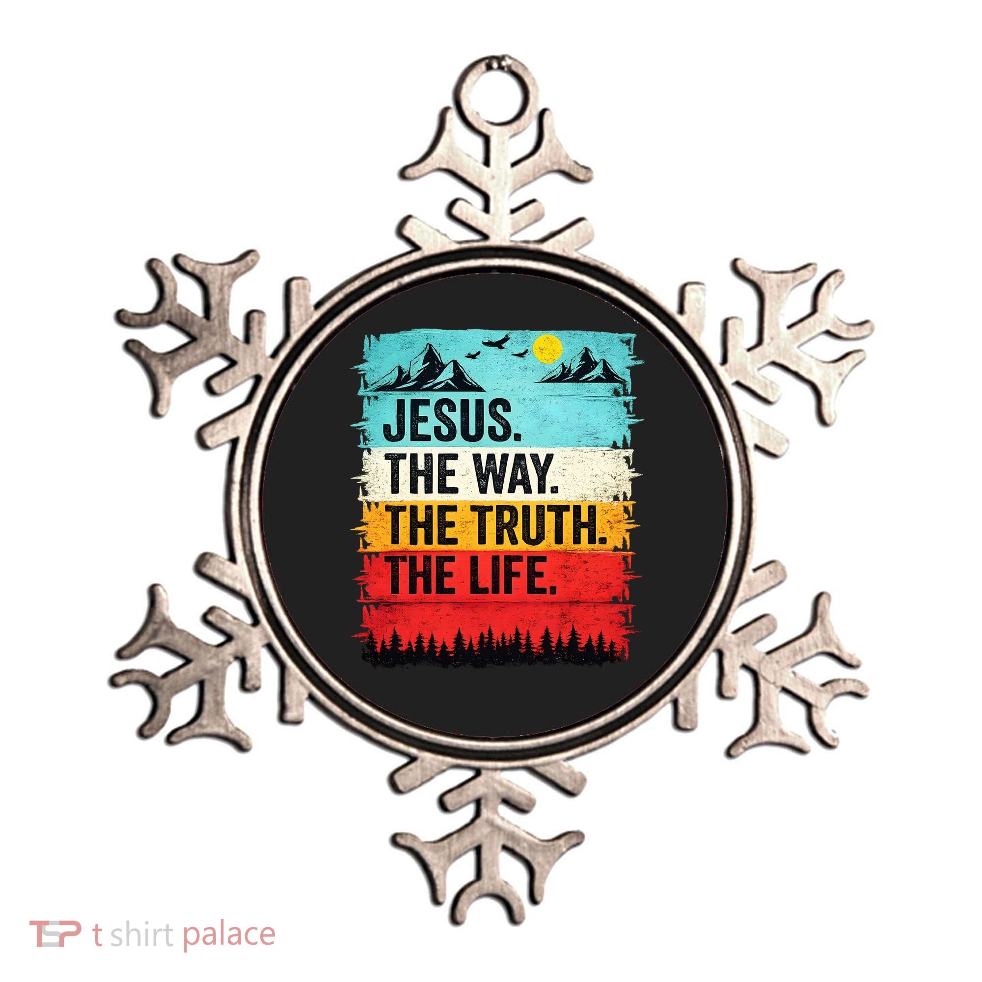 Jesus The Way Truth Life Christian Worship Ornament