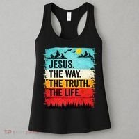 Jesus The Way Truth Life Christian Worship Women's Tank Top thumb 3