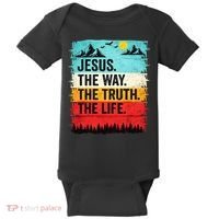 Jesus The Way Truth Life Christian Worship Baby Bodysuit thumb 0