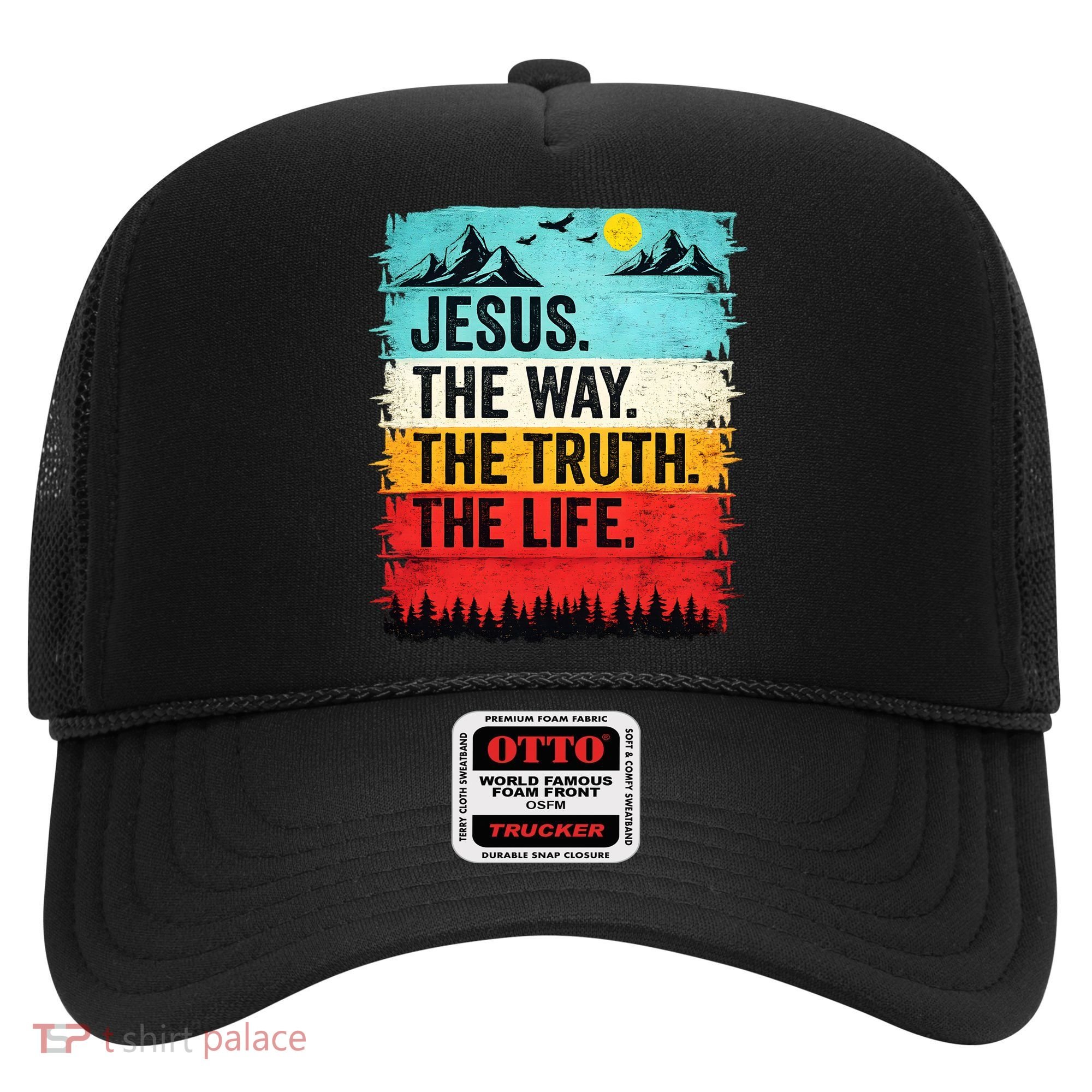 Jesus The Way Truth Life Christian Worship Hat