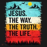 Jesus The Way Truth Life Christian Worship Kids Sweatshirt thumb 2