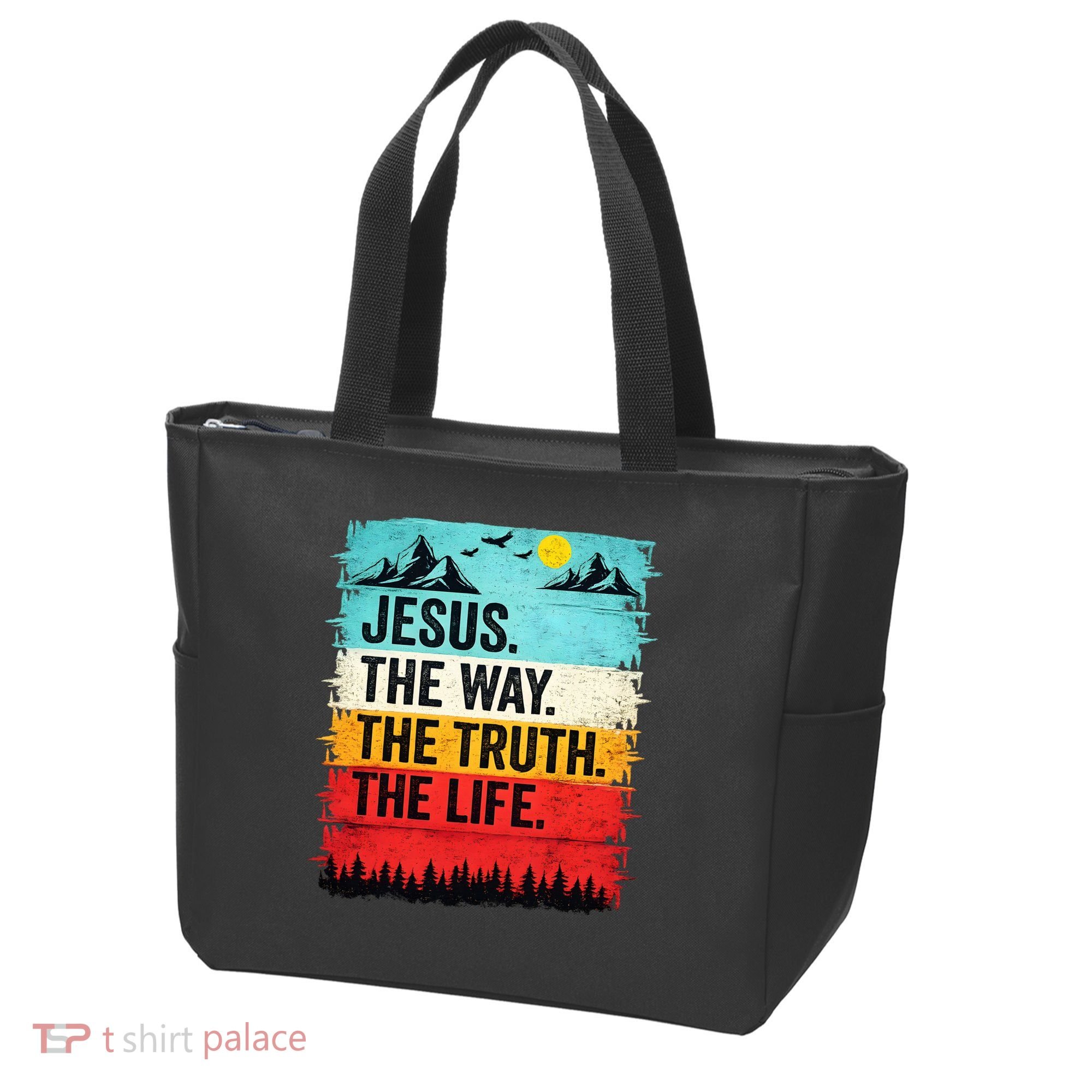 Jesus The Way Truth Life Christian Worship Tote Bag