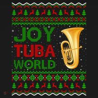Joy Tuba World Music Lover Xmas Gift Ugly Tuba Christmas Women's Tank Top thumb 5