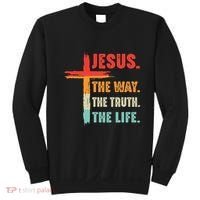 Jesus The Way The Truth The Life Christian Sweatshirt thumb 0