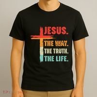 Jesus The Way The Truth The Life Christian T-Shirt thumb 3
