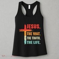Jesus The Way The Truth The Life Christian Women's Tank Top thumb 3
