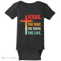 Jesus The Way The Truth The Life Christian Baby Bodysuit thumb 0
