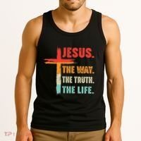 Jesus The Way The Truth The Life Christian Tank Top thumb 3