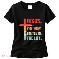 Jesus The Way The Truth The Life Christian Women's T-Shirt thumb 0