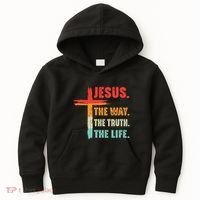 Jesus The Way The Truth The Life Christian Kids Hoodie thumb 0