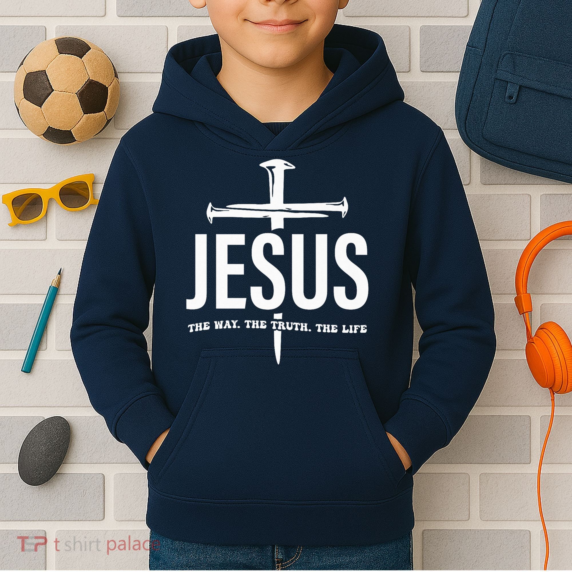 Jesus The Way. The Truth. The Life Kids Hoodie