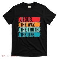 Jesus The Way The Truth Life Bible Verse Christian Worship T-Shirt thumb 0