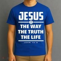 Jesus The Way The Truth The Life Bible Verse Jesus Gift T-Shirt thumb 3