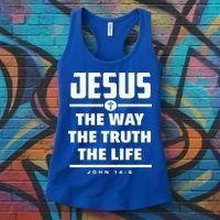Jesus The Way The Truth The Life Bible Verse Jesus Gift Women's Tank Top thumb 3