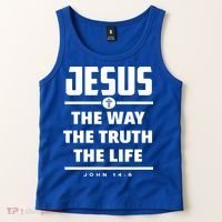 Jesus The Way The Truth The Life Bible Verse Jesus Gift Tank Top thumb 2