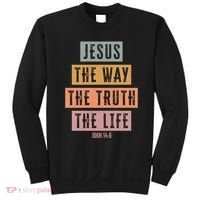 Jesus The Way Truth Life Bible Verse Sweatshirt thumb 0