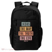 Jesus The Way Truth Life Bible Verse Backpack thumb 0