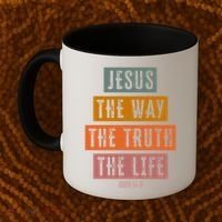 Jesus The Way Truth Life Bible Verse Coffee Mug thumb 2