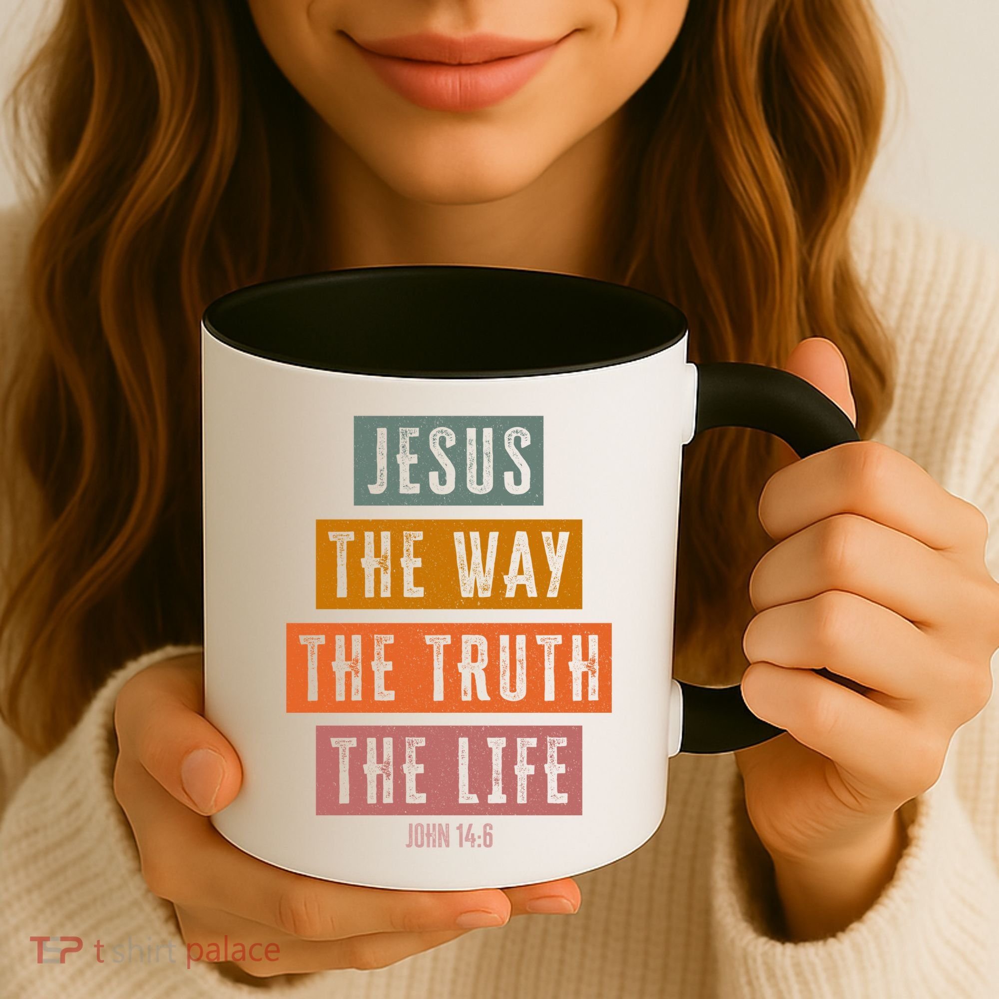 Jesus The Way Truth Life Bible Verse Coffee Mug