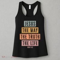 Jesus The Way Truth Life Bible Verse Women's Tank Top thumb 3