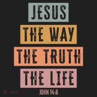 Jesus The Way Truth Life Bible Verse Golf Towel thumb 3