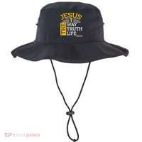Jesus The Way Truth Life John 14:6 Bucket Hat thumb 0